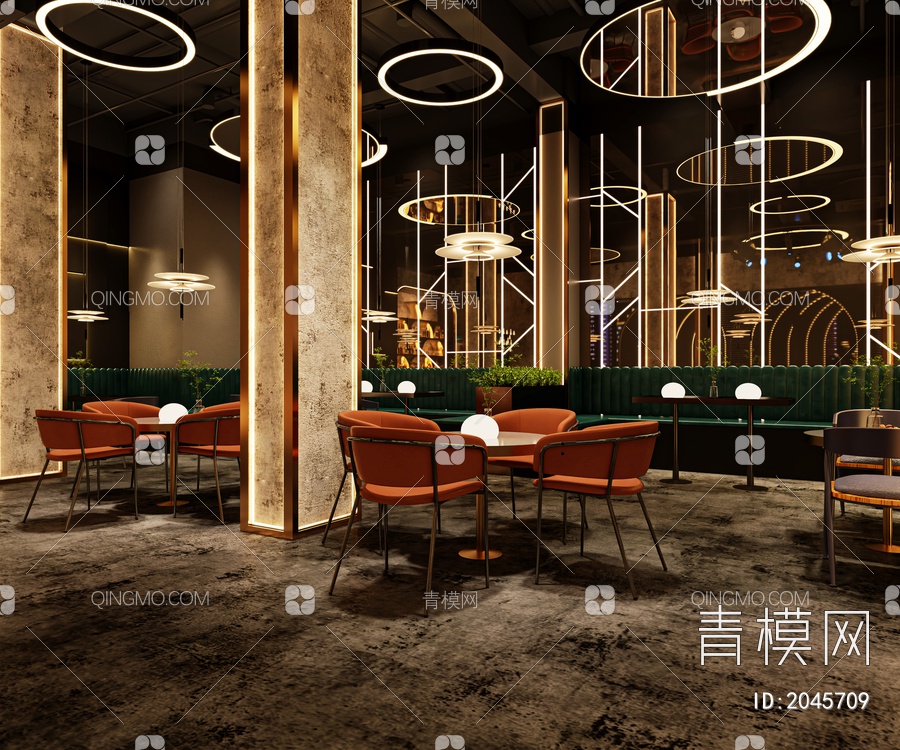 酒吧，清吧，餐厅3D模型下载【ID:2045709】
