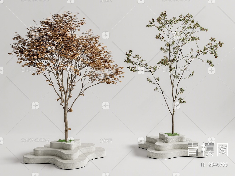 景观树3D模型下载【ID:2045795】