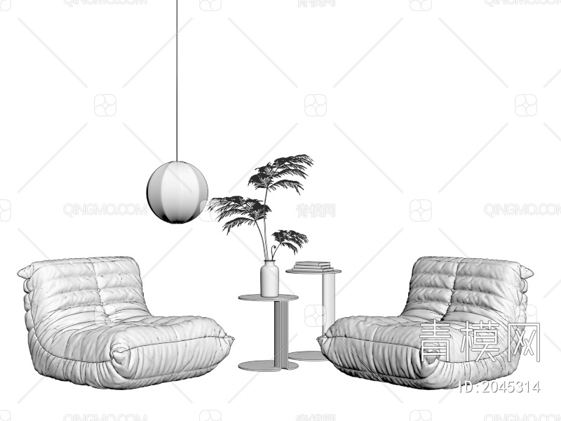 懒人沙发3D模型下载【ID:2045314】