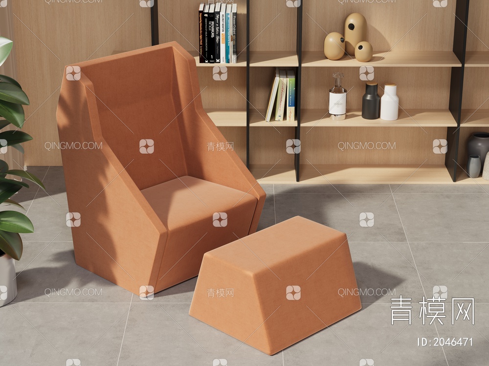 个性创意布艺沙发3D模型下载【ID:2046471】