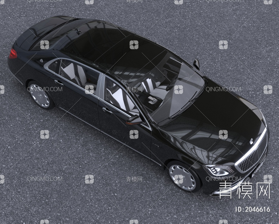 奔驰迈巴赫S级S650豪车汽车低配版3D模型下载【ID:2046616】