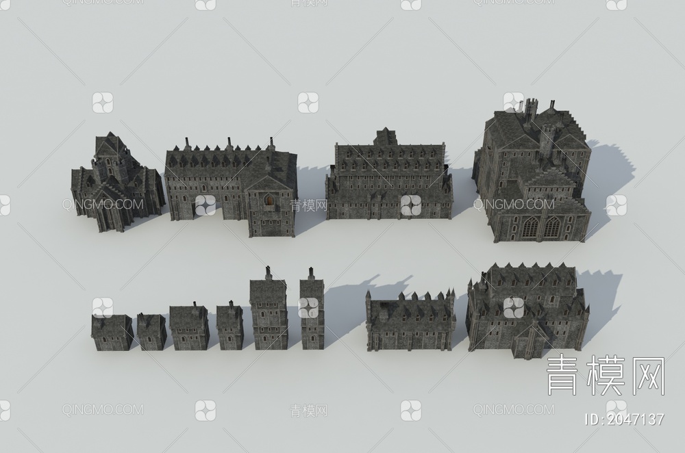 城堡3D模型下载【ID:2047137】