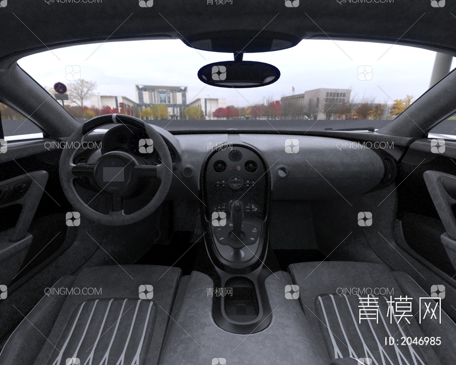 奔驰迈巴赫S级S650豪车汽车带内饰车门可开关3D模型下载【ID:2046985】