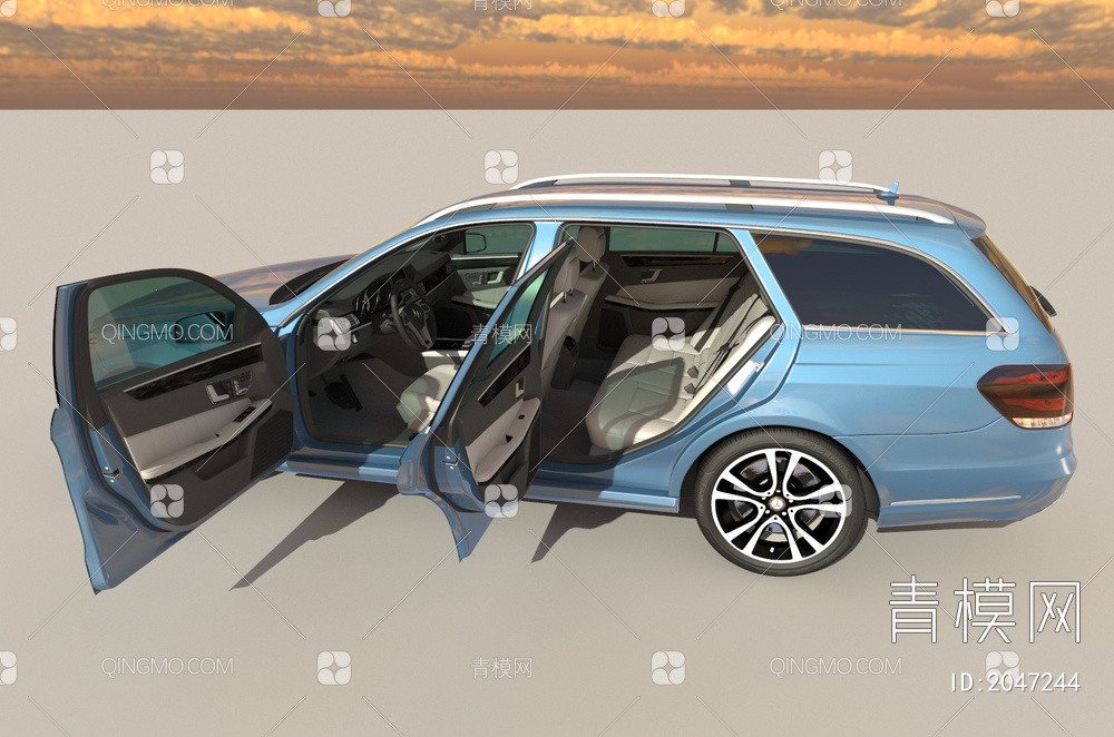 奔驰，汽车3D模型下载【ID:2047244】