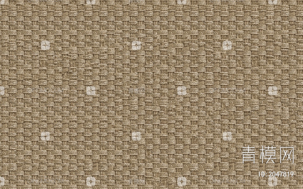 现代无缝地毯，素色地毯，藤编竹编，麻绳编织地毯贴图下载【ID:2047819】