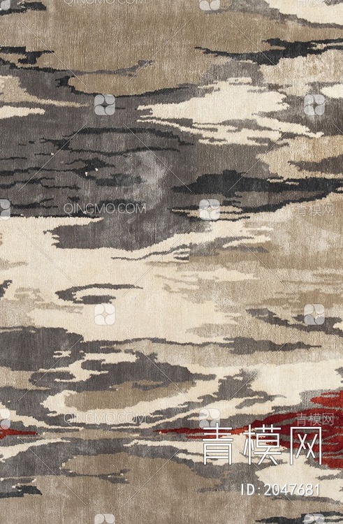 现代无缝地毯，素色地毯，毛绒地毯，抽象图案地毯贴图下载【ID:2047681】