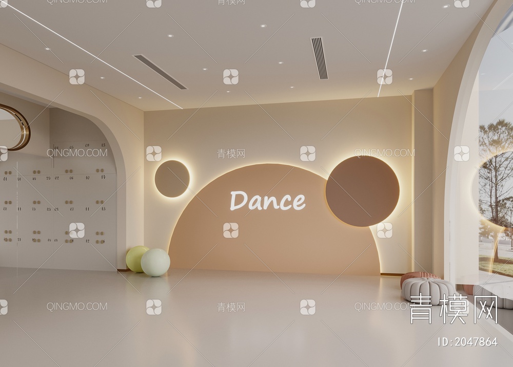 舞蹈教室3D模型下载【ID:2047864】