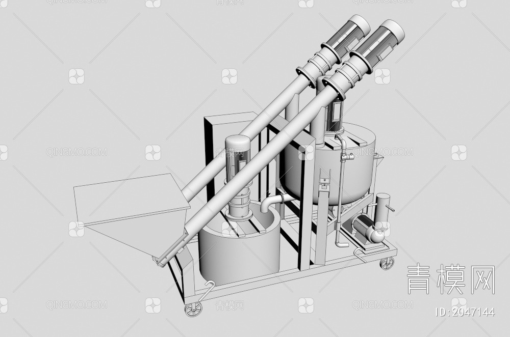 压浆设备 施工3D模型下载【ID:2047144】