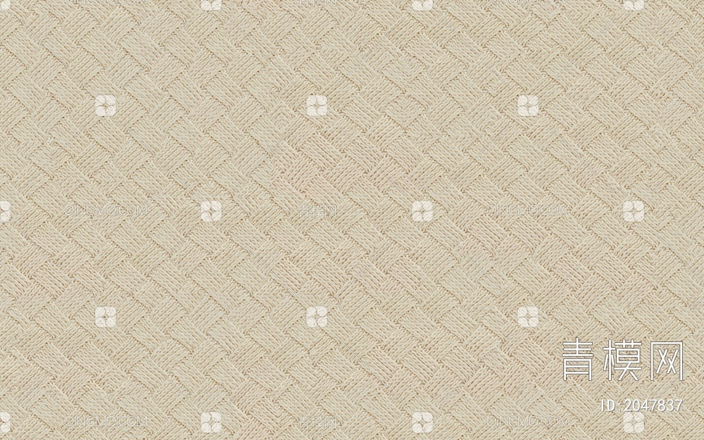 现代无缝地毯，素色地毯，藤编竹编，麻绳编织地毯贴图下载【ID:2047837】