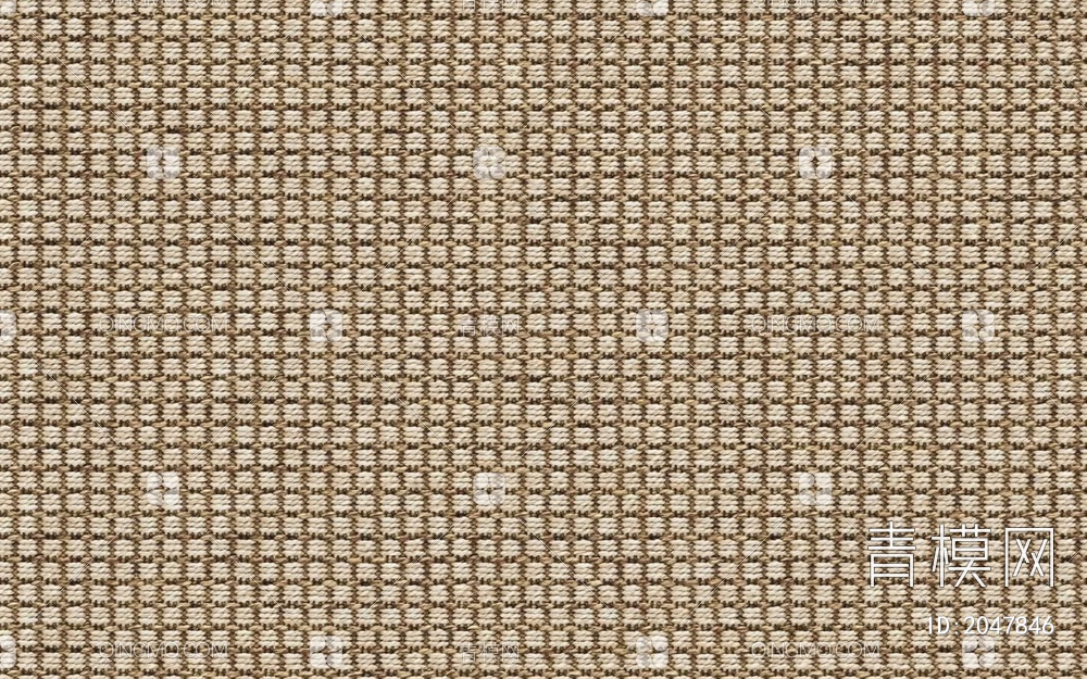 现代无缝地毯，素色地毯，藤编竹编，麻绳编织地毯贴图下载【ID:2047846】