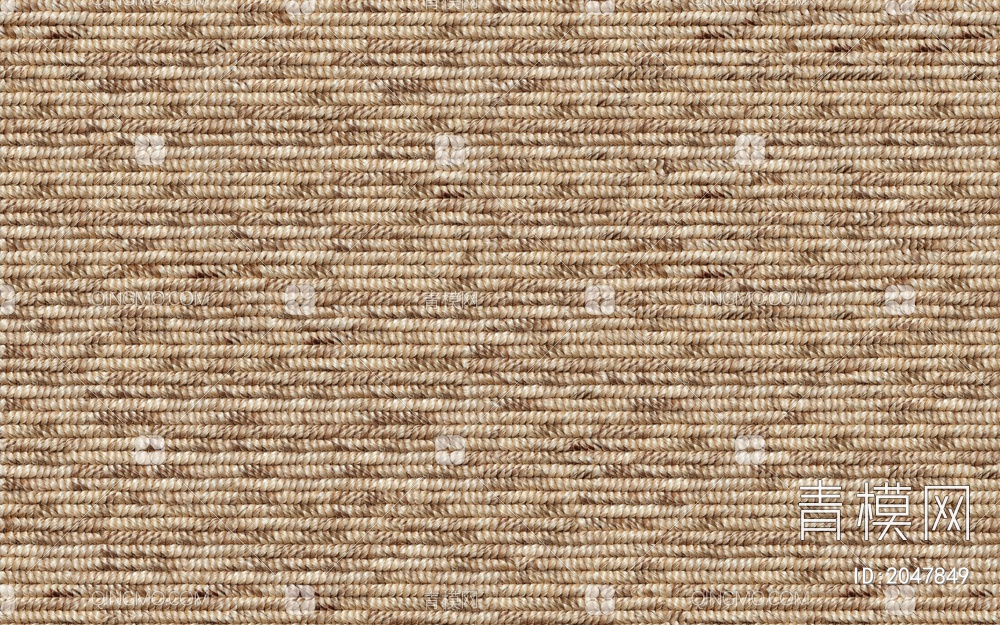 现代无缝地毯，素色地毯，藤编竹编，麻绳编织地毯贴图下载【ID:2047849】