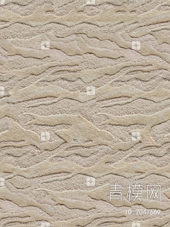 现代无缝地毯，素色地毯，毛绒地毯，抽象图案地毯贴图下载【ID:2047669】