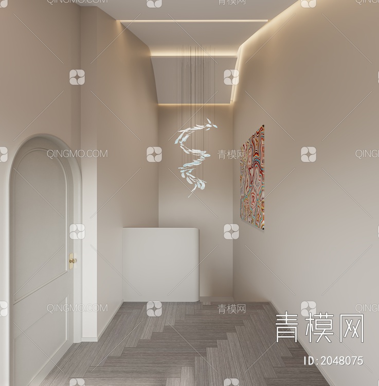 楼梯间 玄关3D模型下载【ID:2048075】