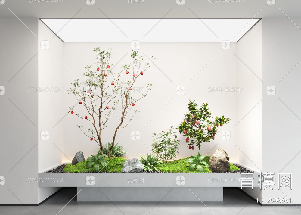 景观植物造景3D模型下载【ID:2048681】