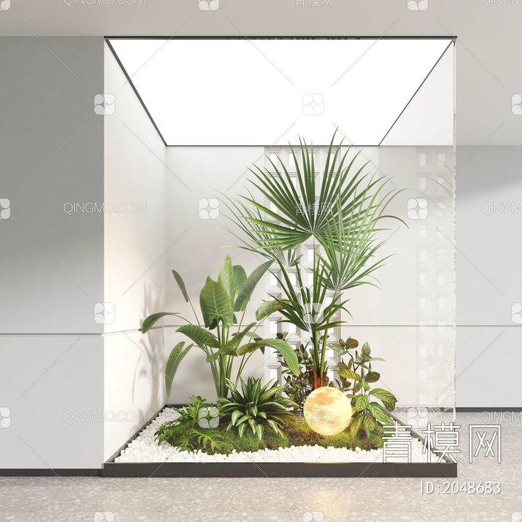 景观植物造景3D模型下载【ID:2048683】