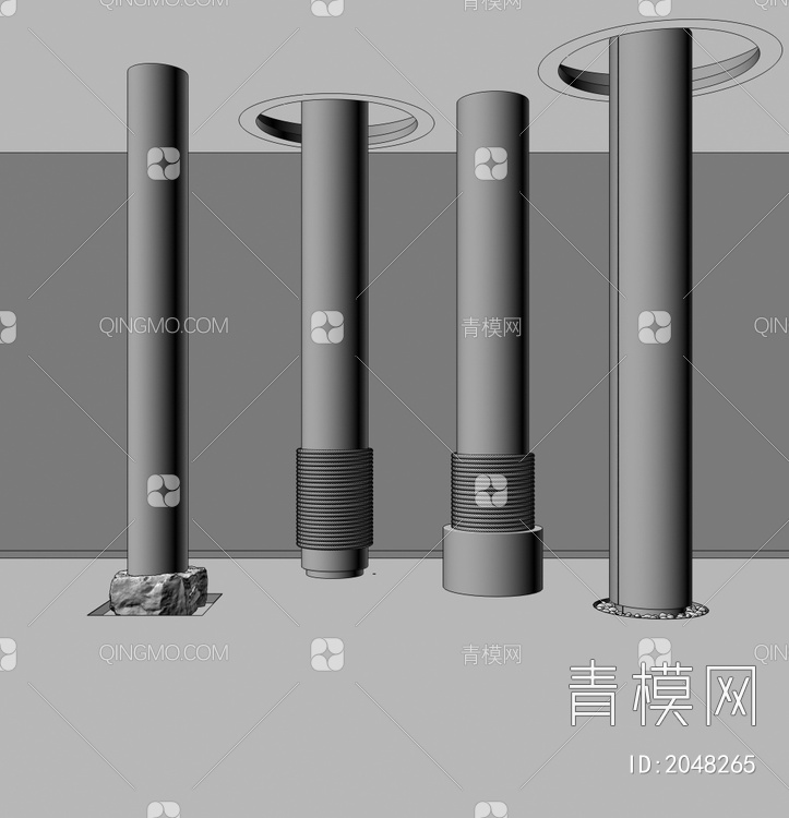 柱子 造型柱3D模型下载【ID:2048265】