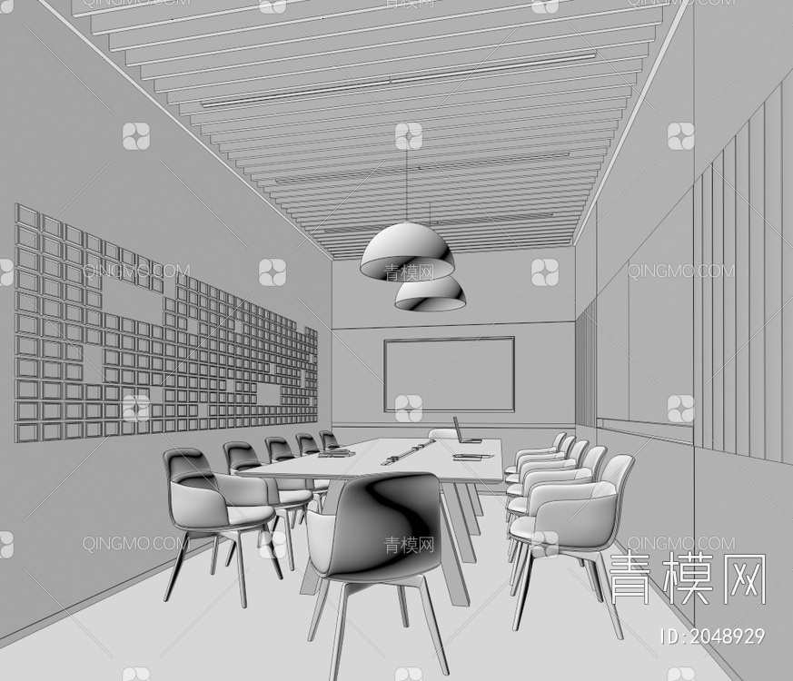 会议室3D模型下载【ID:2048929】