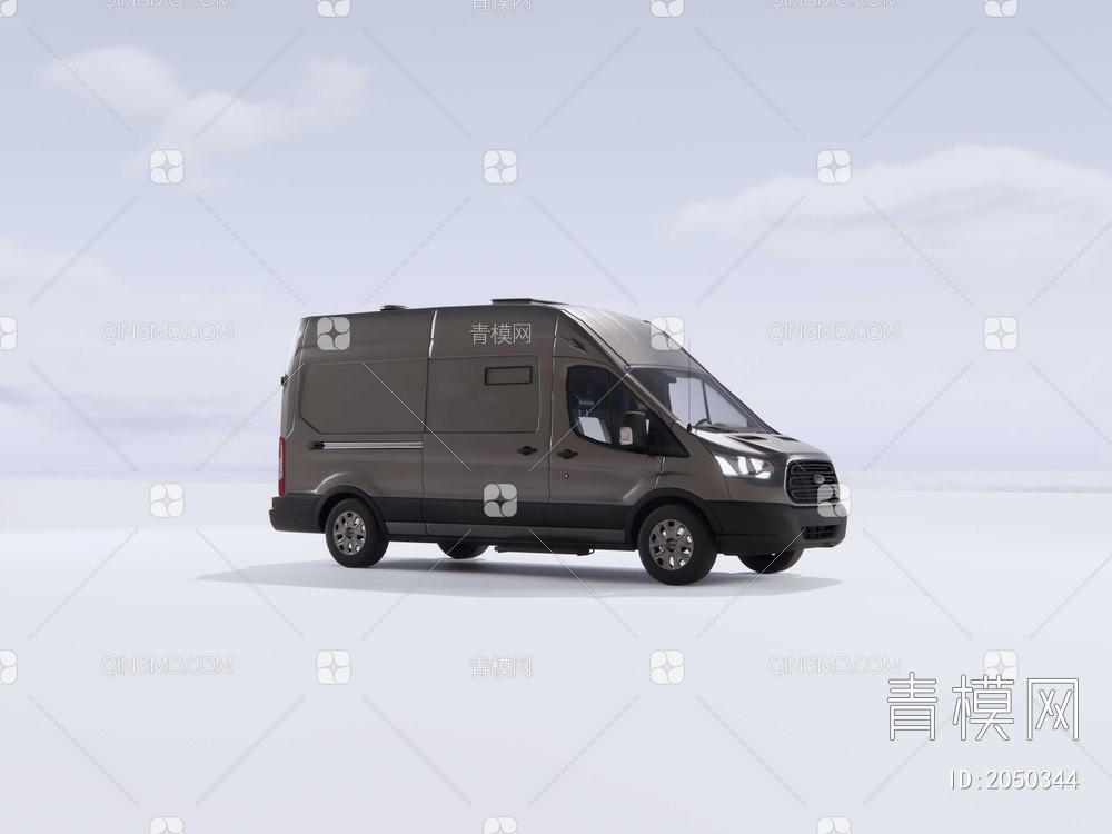 福特高顶箱式货车SU模型下载【ID:2050344】