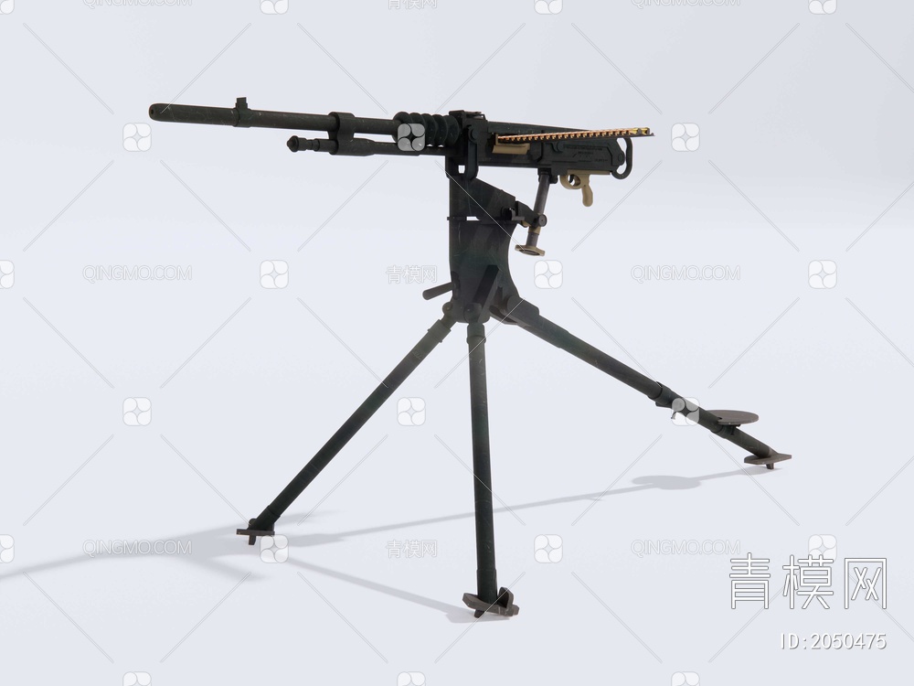 M2重机枪SU模型下载【ID:2050475】