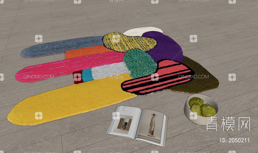 多巴胺儿童地毯SU模型下载【ID:2050211】