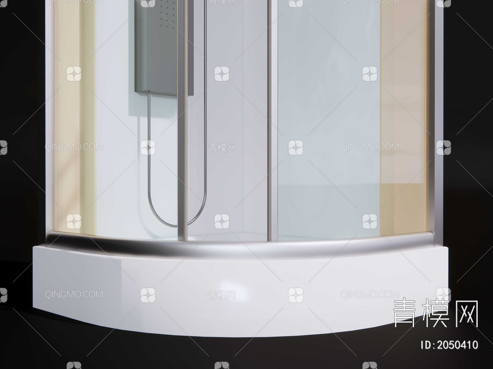 淋浴间 浴屏 玻璃淋浴室SU模型下载【ID:2050410】