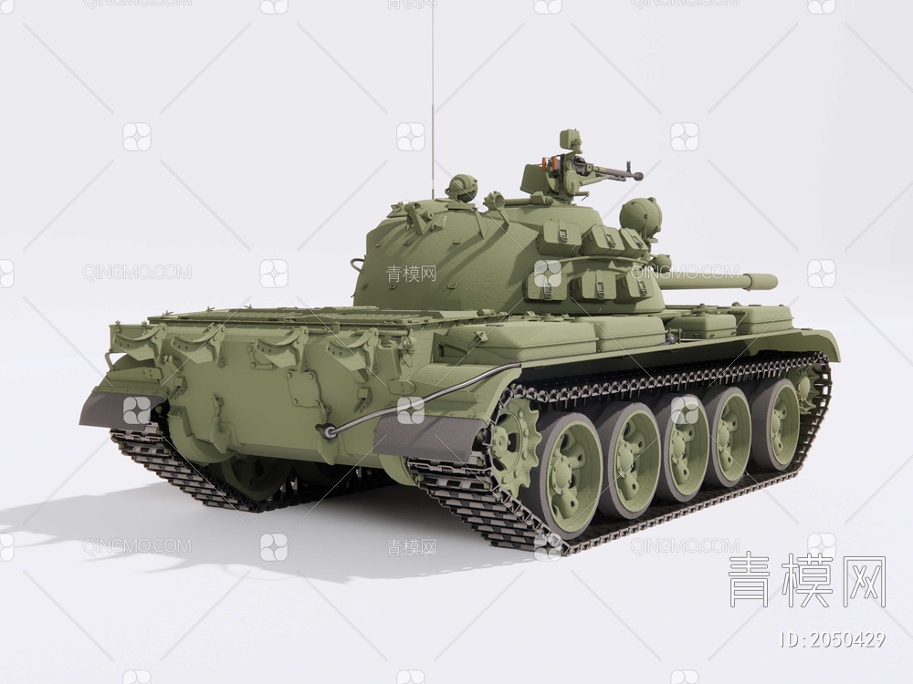 T55坦克SU模型下载【ID:2050429】