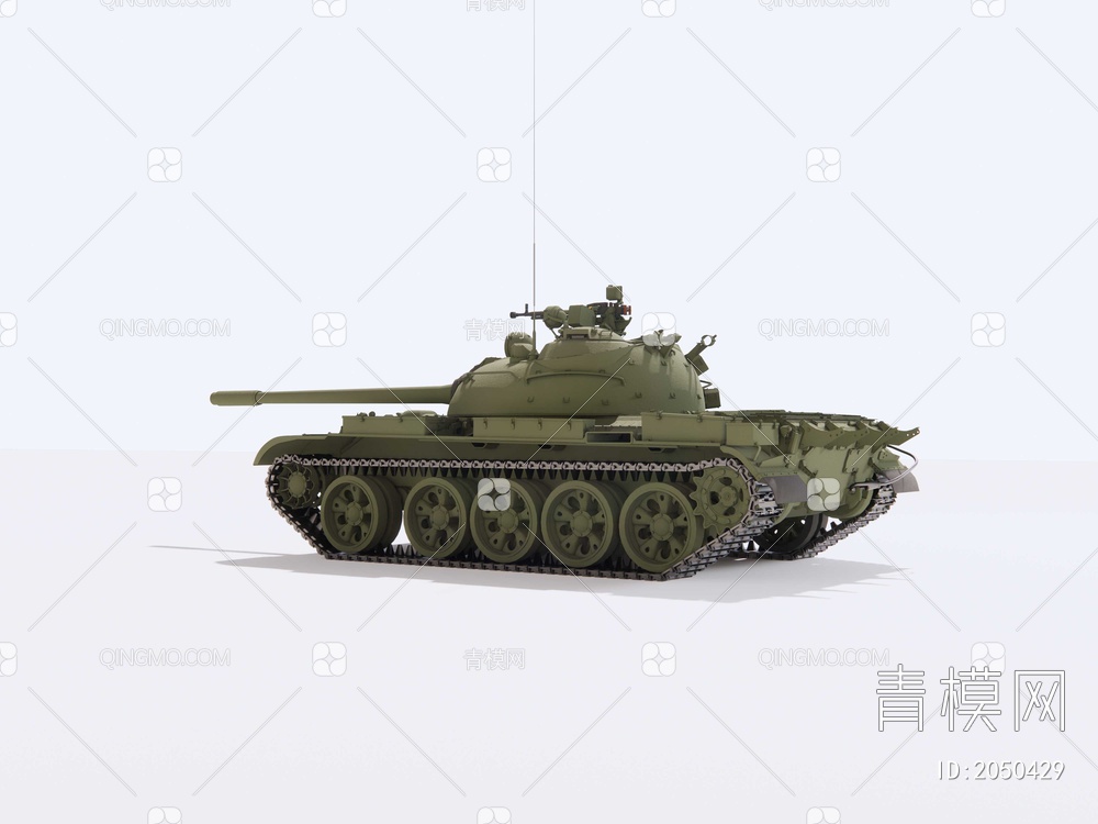 T55坦克SU模型下载【ID:2050429】