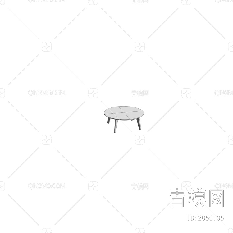 实木拼接矮桌3D模型下载【ID:2050105】