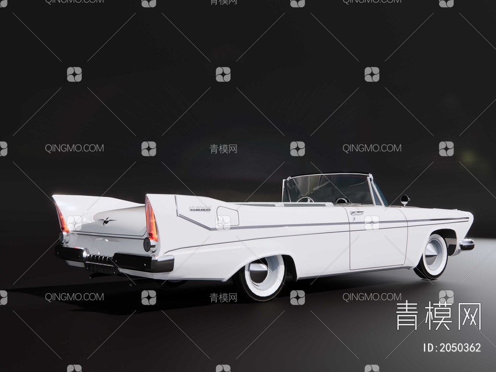 普利茅斯+贝尔维迪尔+敞篷车+1958款SU模型下载【ID:2050362】