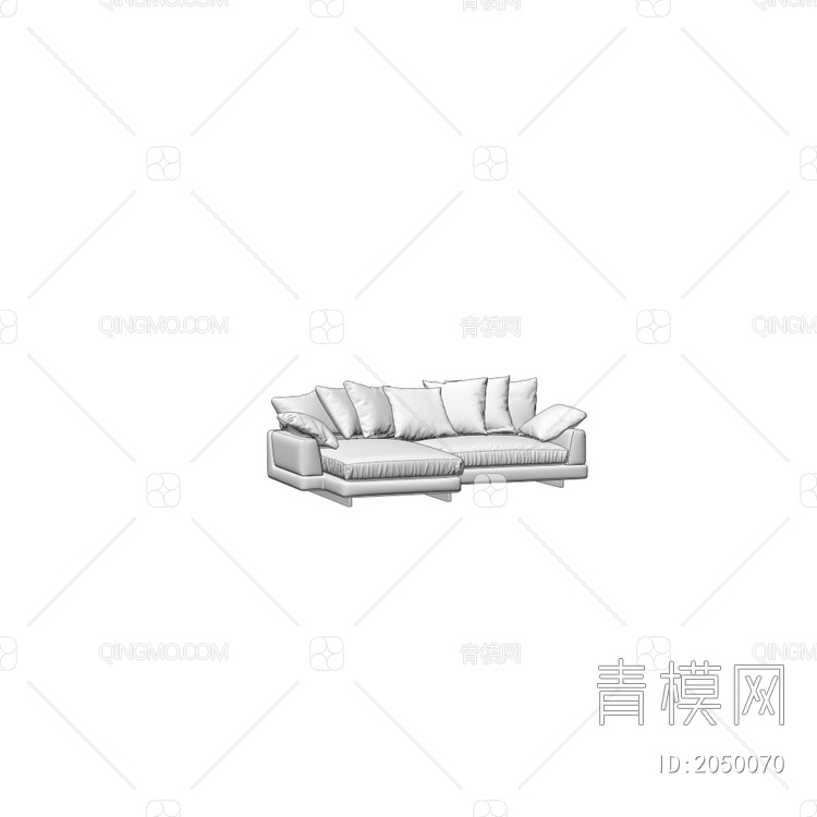 AMUR多人沙发3D模型下载【ID:2050070】