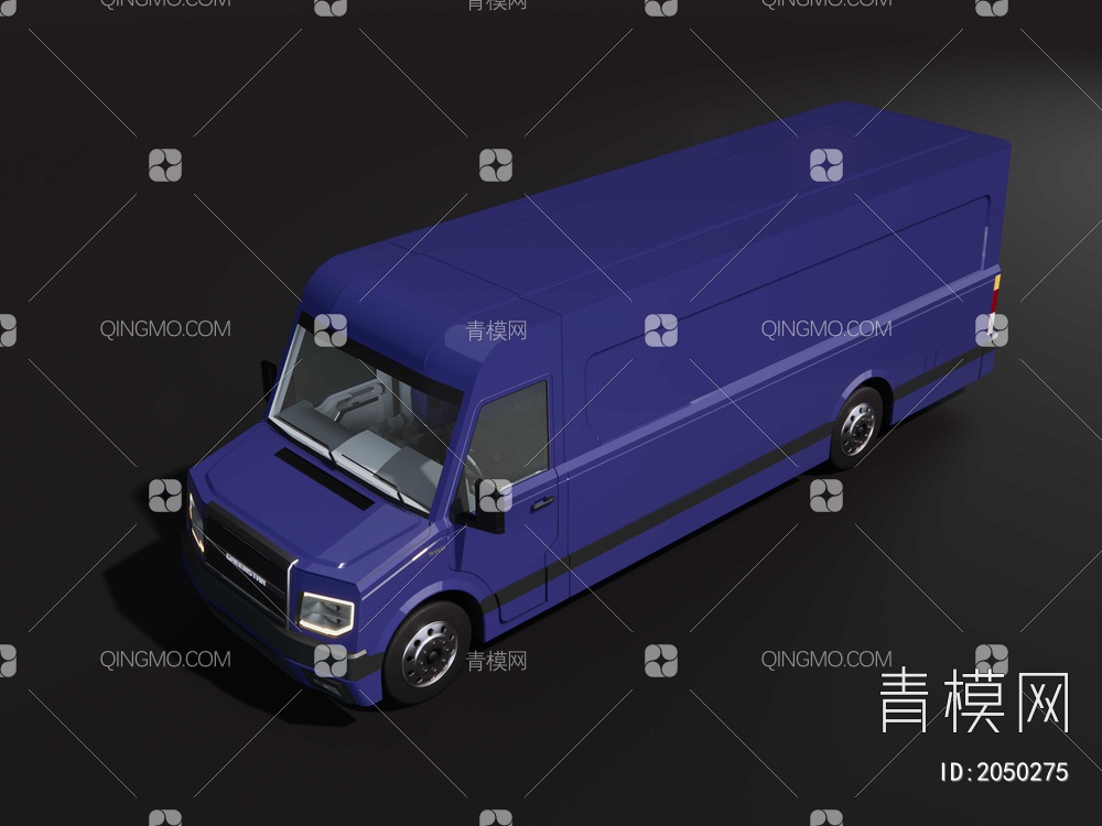 大型箱式货车SU模型下载【ID:2050275】