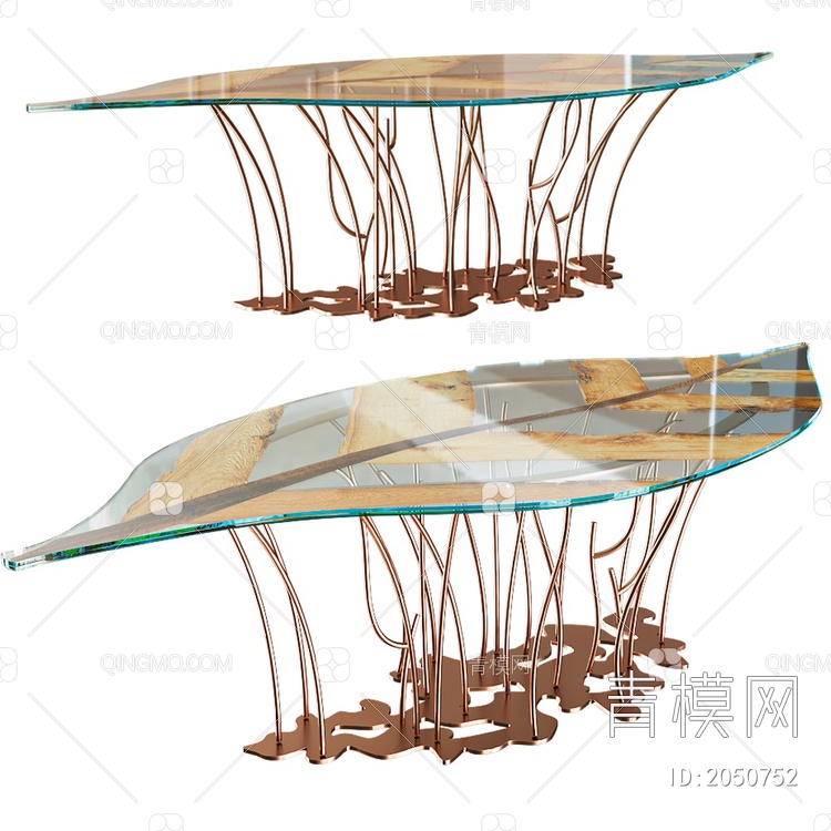 FOGLIA树叶餐桌3D模型下载【ID:2050752】