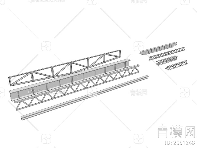 工业五金件 铁架子3D模型下载【ID:2051248】