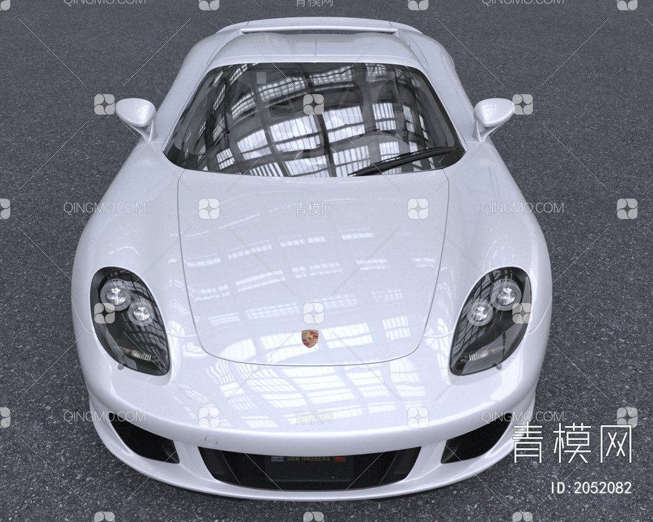 保时捷卡雷拉跑车汽车3D模型下载【ID:2052082】