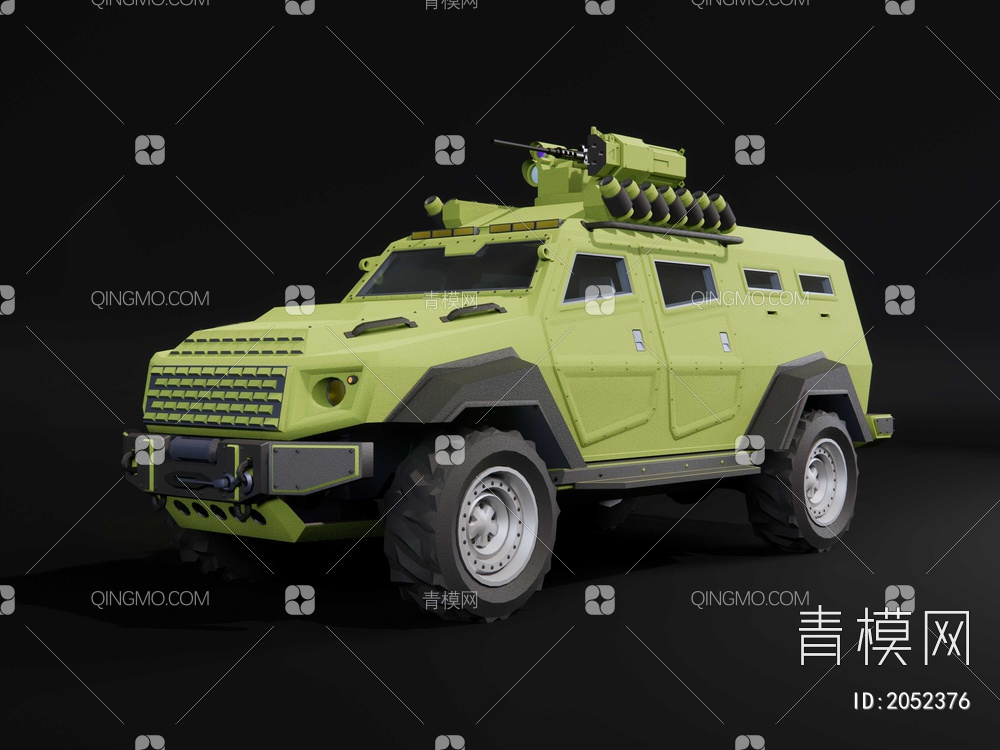 轮式装甲车 防暴车SU模型下载【ID:2052376】