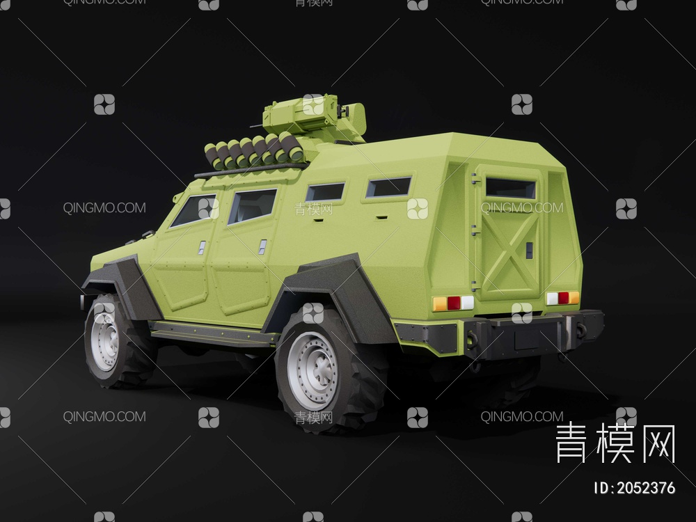 轮式装甲车 防暴车SU模型下载【ID:2052376】