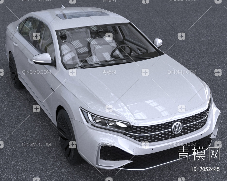 2022款大众帕萨特汽车3D模型下载【ID:2052445】