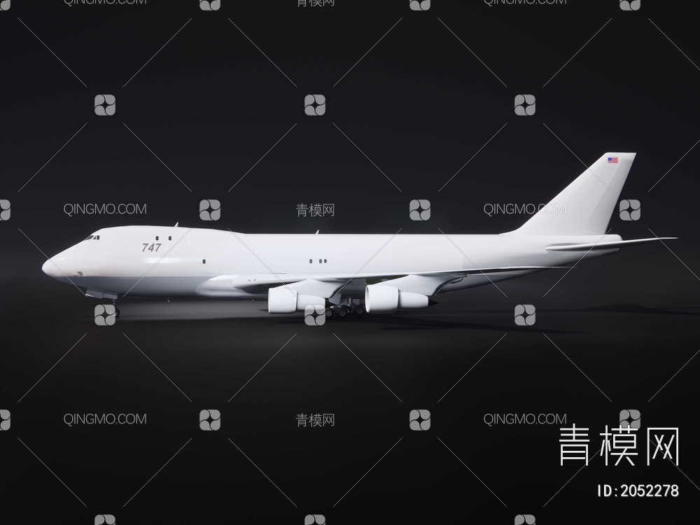 波音747货机SU模型下载【ID:2052278】