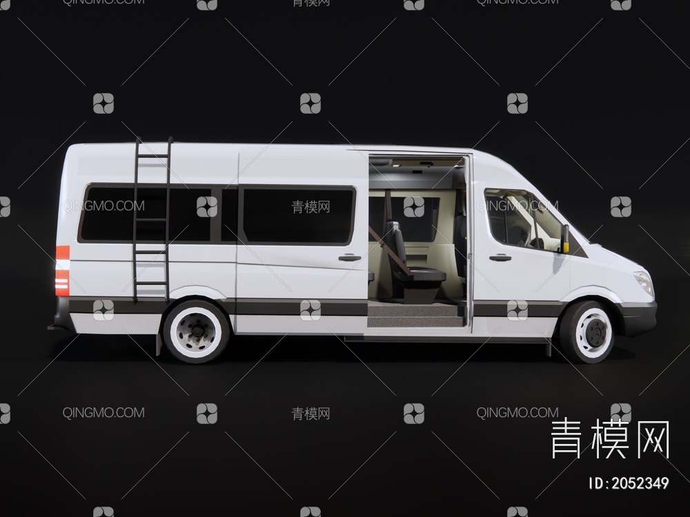 奔驰小客车SU模型下载【ID:2052349】