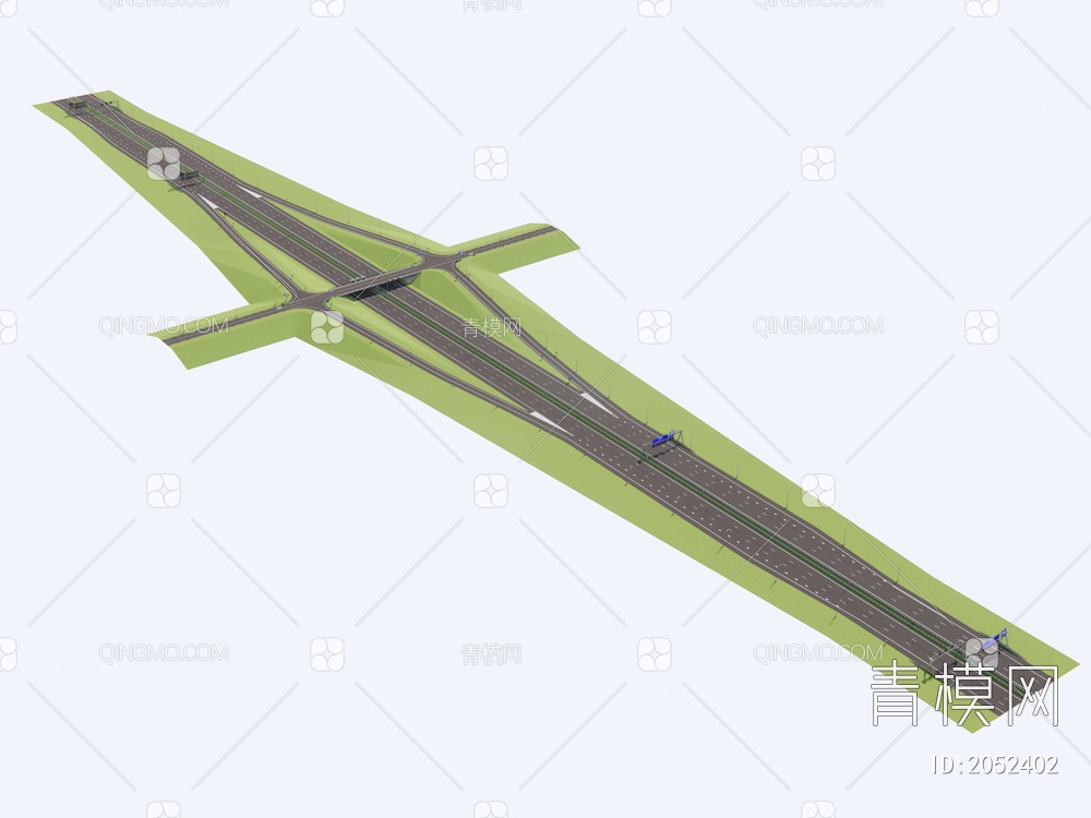 高速公路SU模型下载【ID:2052402】