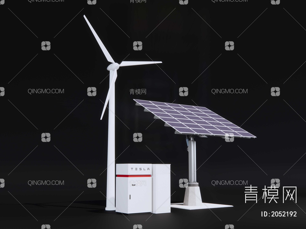 风力光伏电力设备SU模型下载【ID:2052192】