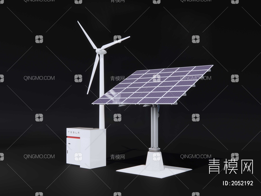 风力光伏电力设备SU模型下载【ID:2052192】