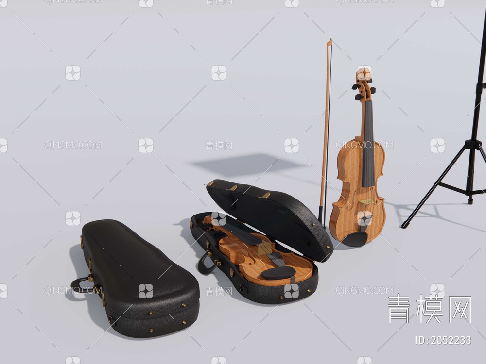 小提琴 乐谱架SU模型下载【ID:2052233】