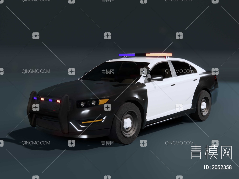 美国警车涂装SU模型下载【ID:2052358】