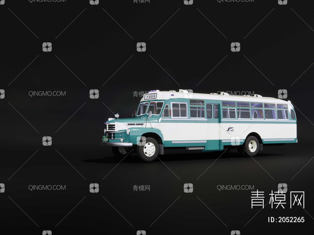 日本老式客车SU模型下载【ID:2052265】