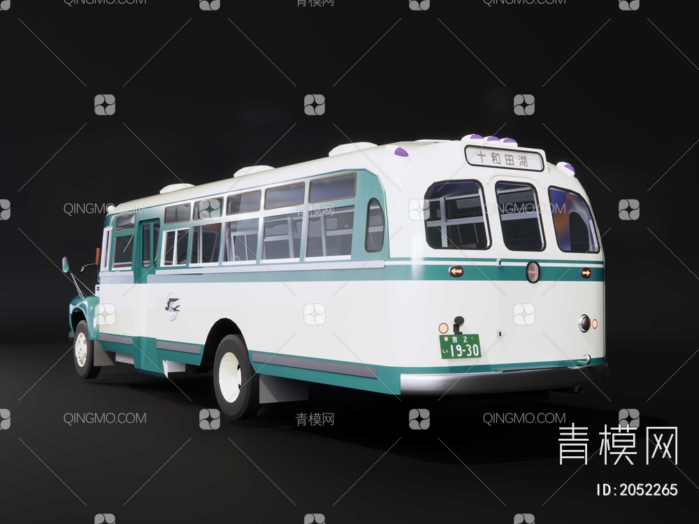 日本老式客车SU模型下载【ID:2052265】
