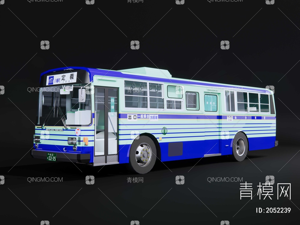 公交车 日本公交 巴士SU模型下载【ID:2052239】