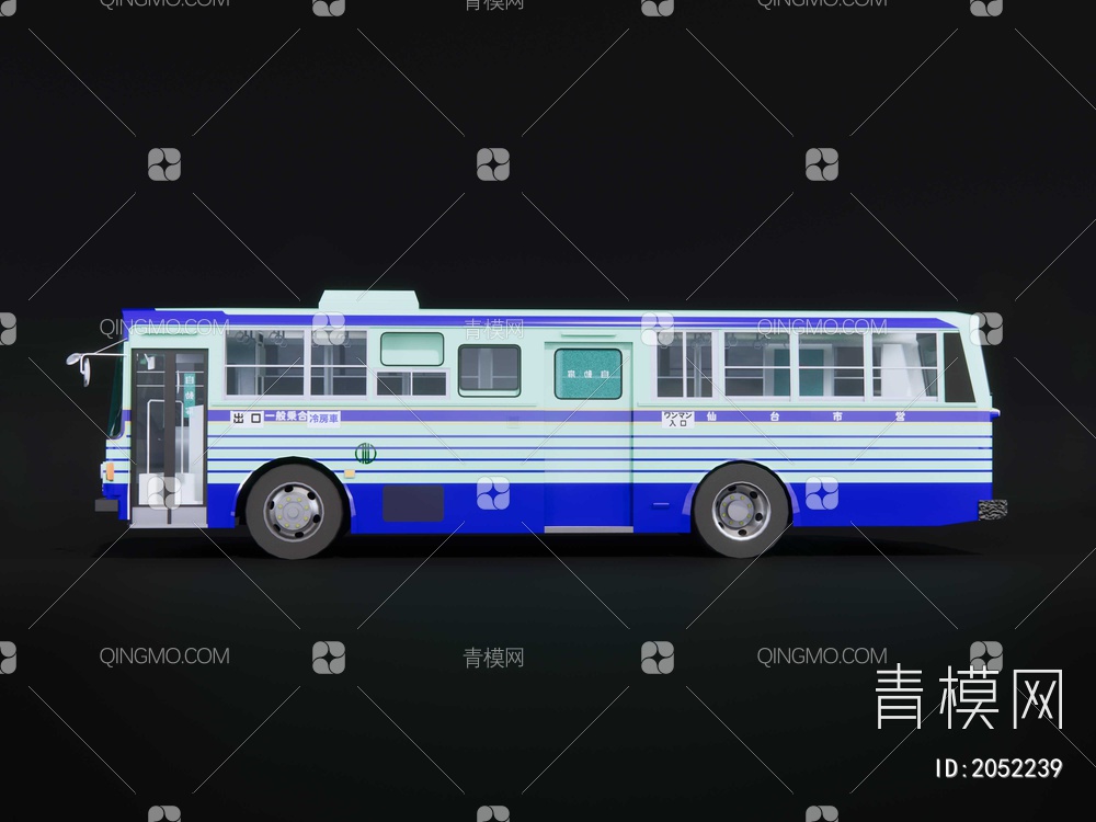 公交车 日本公交 巴士SU模型下载【ID:2052239】