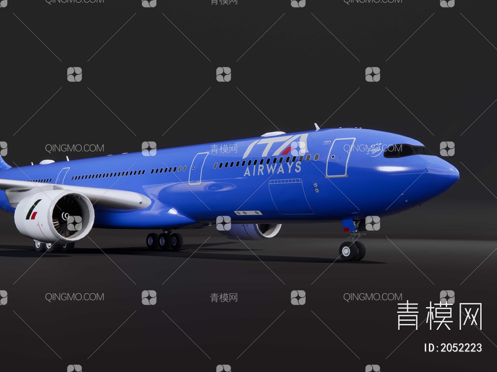 空客A330 客机SU模型下载【ID:2052223】