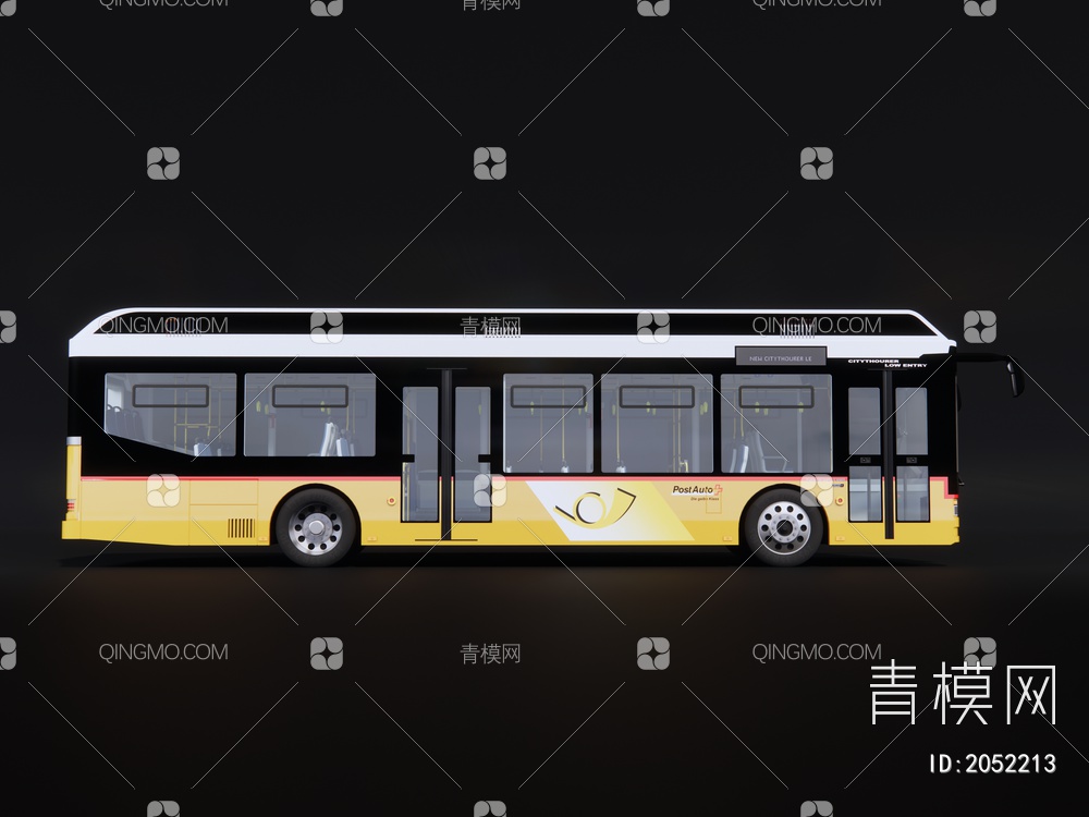 新能源大客车SU模型下载【ID:2052213】